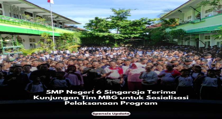 SMP Negeri 6 Singaraja Terima Kunjungan Tim MBG untuk Sosialisasi Pelaksanaan Program
