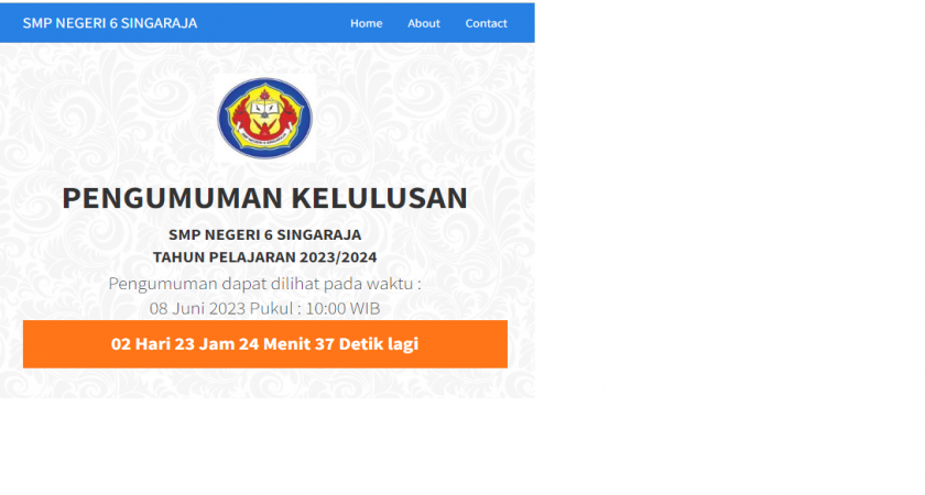 Pengumuman Kelulusan Kelas IX SMP Negeri 6 Singaraja Tahun pelajaran 2023/2024