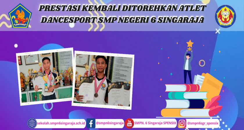 PRESTASI KEMBALI DITOREHKAN ATLET DANCESPORT SMP NEGERI 6 SINGARAJA