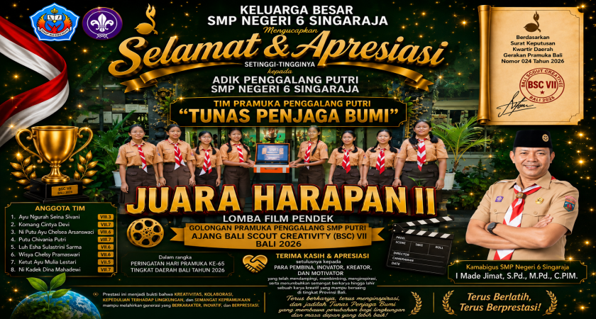 SELAMAT & APRESIASI SALAM PRAMUKA!