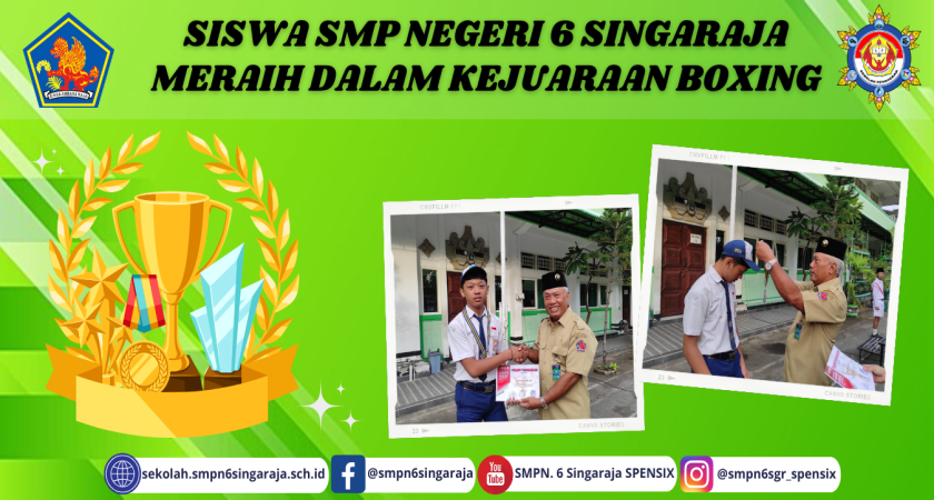 SISWA SMP NEGERI 6 SINGARAJA MERAIH DALAM KEJUARAAN BOXING