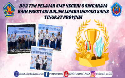 Dua Tim Pelajar SMP Negeri 6 Singaraja Raih Prestasi dalam Lomba Inovasi Sains Tingkat Provinsi